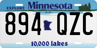 MN license plate 894QZC