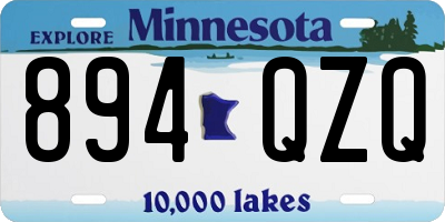 MN license plate 894QZQ