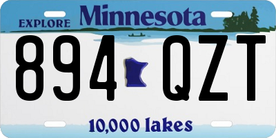 MN license plate 894QZT