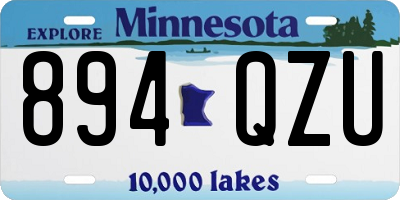 MN license plate 894QZU