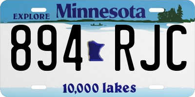 MN license plate 894RJC