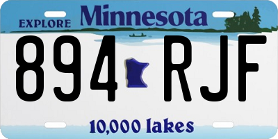 MN license plate 894RJF