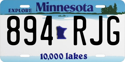 MN license plate 894RJG