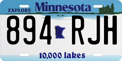 MN license plate 894RJH