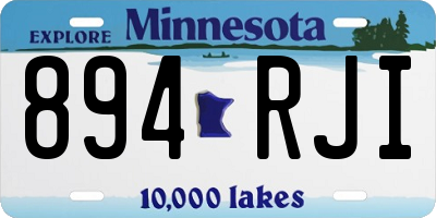 MN license plate 894RJI