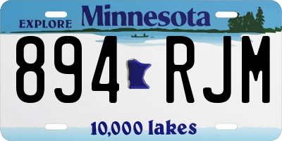 MN license plate 894RJM