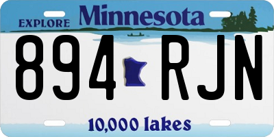 MN license plate 894RJN