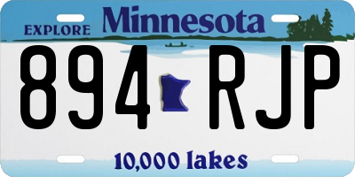 MN license plate 894RJP