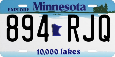 MN license plate 894RJQ