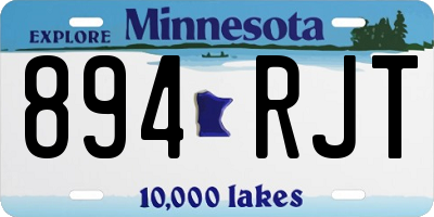 MN license plate 894RJT