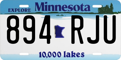 MN license plate 894RJU