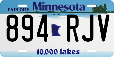 MN license plate 894RJV
