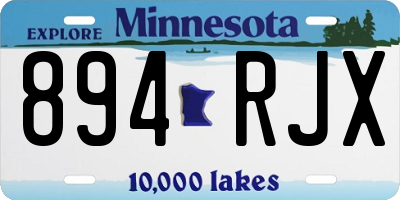 MN license plate 894RJX