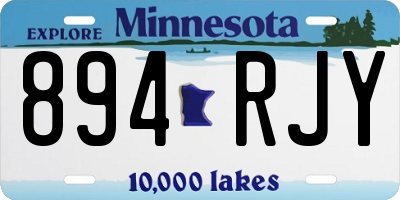 MN license plate 894RJY