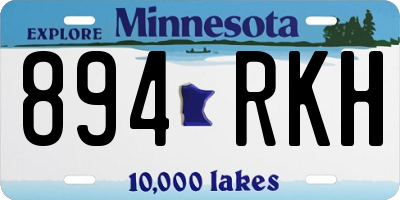 MN license plate 894RKH