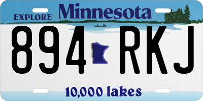 MN license plate 894RKJ