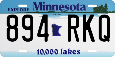 MN license plate 894RKQ