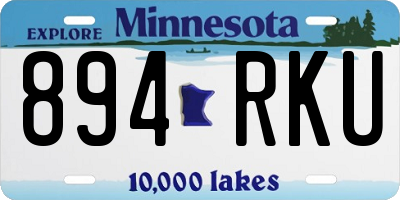 MN license plate 894RKU