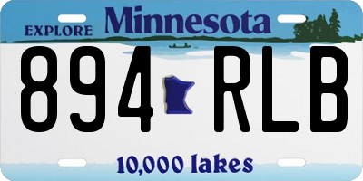 MN license plate 894RLB