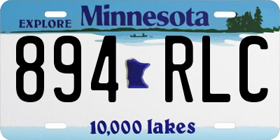 MN license plate 894RLC