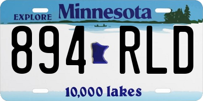MN license plate 894RLD