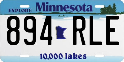 MN license plate 894RLE