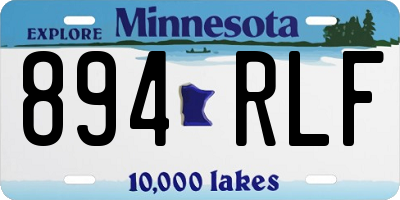 MN license plate 894RLF