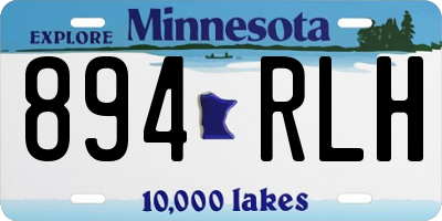 MN license plate 894RLH