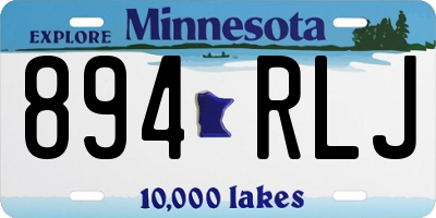 MN license plate 894RLJ