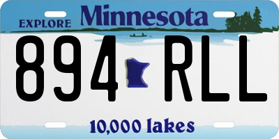 MN license plate 894RLL