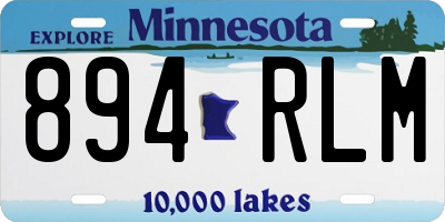 MN license plate 894RLM