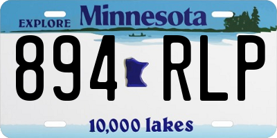 MN license plate 894RLP