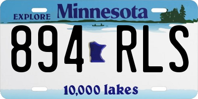 MN license plate 894RLS