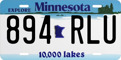 MN license plate 894RLU
