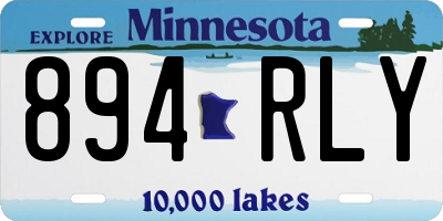 MN license plate 894RLY