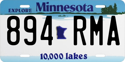 MN license plate 894RMA