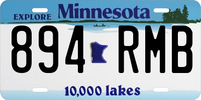 MN license plate 894RMB