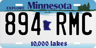 MN license plate 894RMC