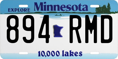 MN license plate 894RMD