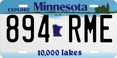 MN license plate 894RME