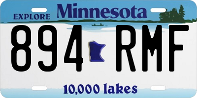 MN license plate 894RMF