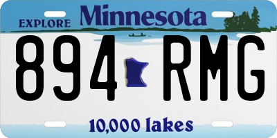 MN license plate 894RMG