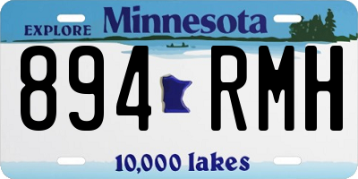 MN license plate 894RMH