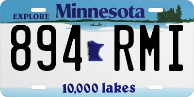 MN license plate 894RMI