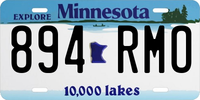 MN license plate 894RMO