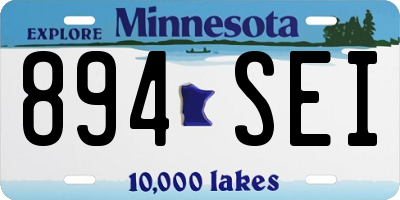 MN license plate 894SEI