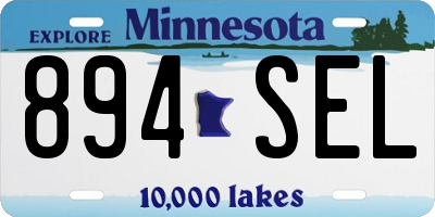 MN license plate 894SEL