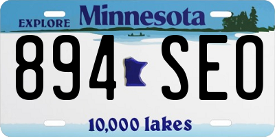 MN license plate 894SEO