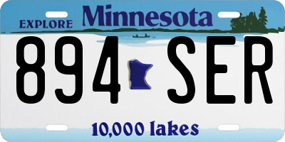 MN license plate 894SER
