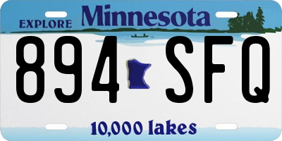 MN license plate 894SFQ